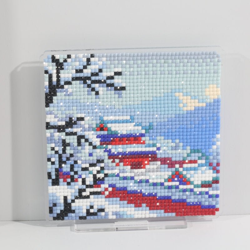 LumiGem Snow Charm of the Ancient Temple Diamond Painting Stand - Forever Young®️ DIY -
