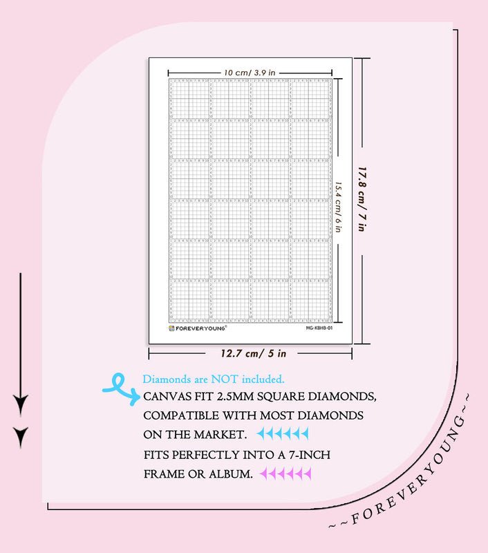 Forever Young®️ DIY - Minigem® : 7-Inch Blank Diamond Painting Canvas (No drills)