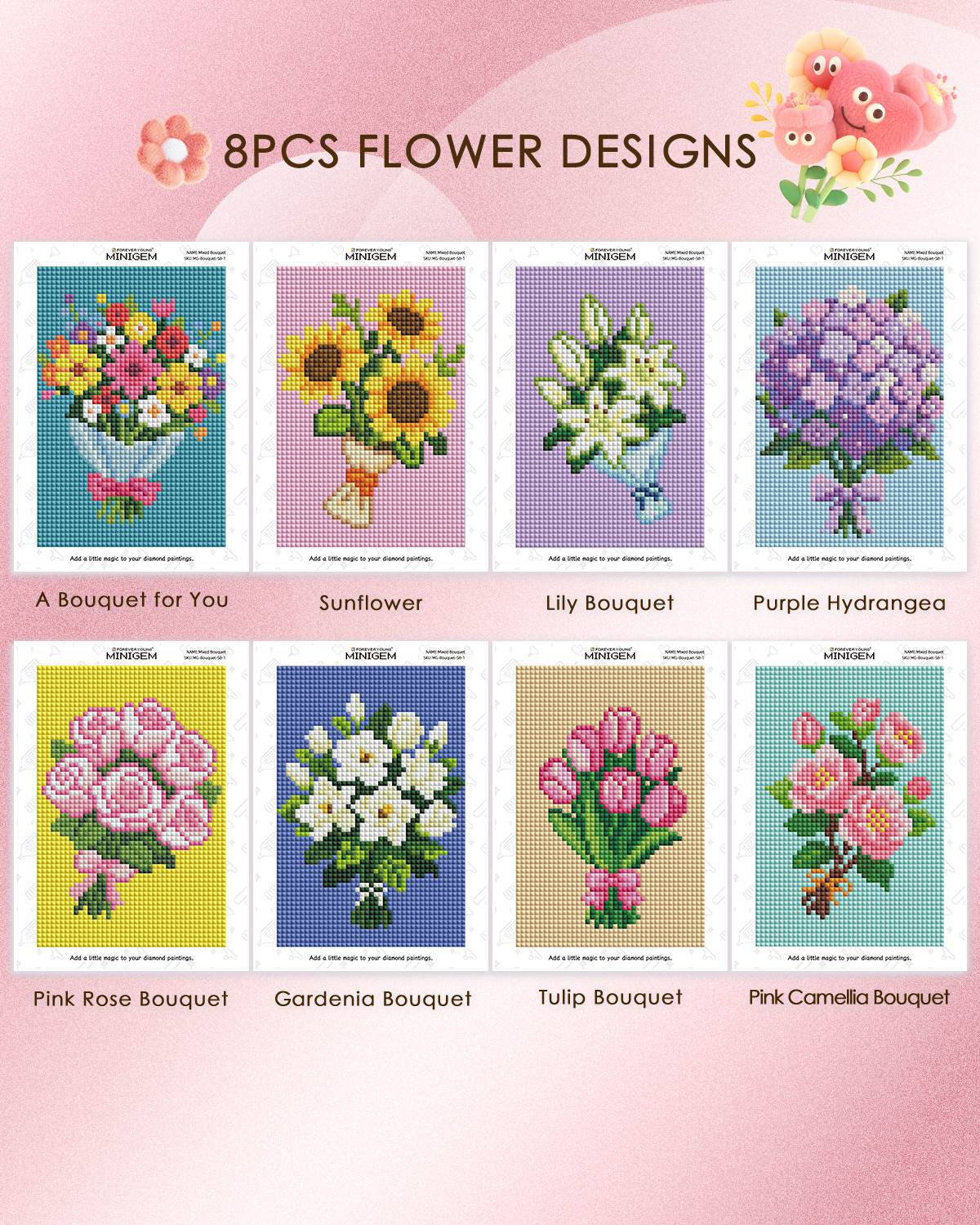 Minigem® : Blooming Bouquet - Forever Young®️ DIY -