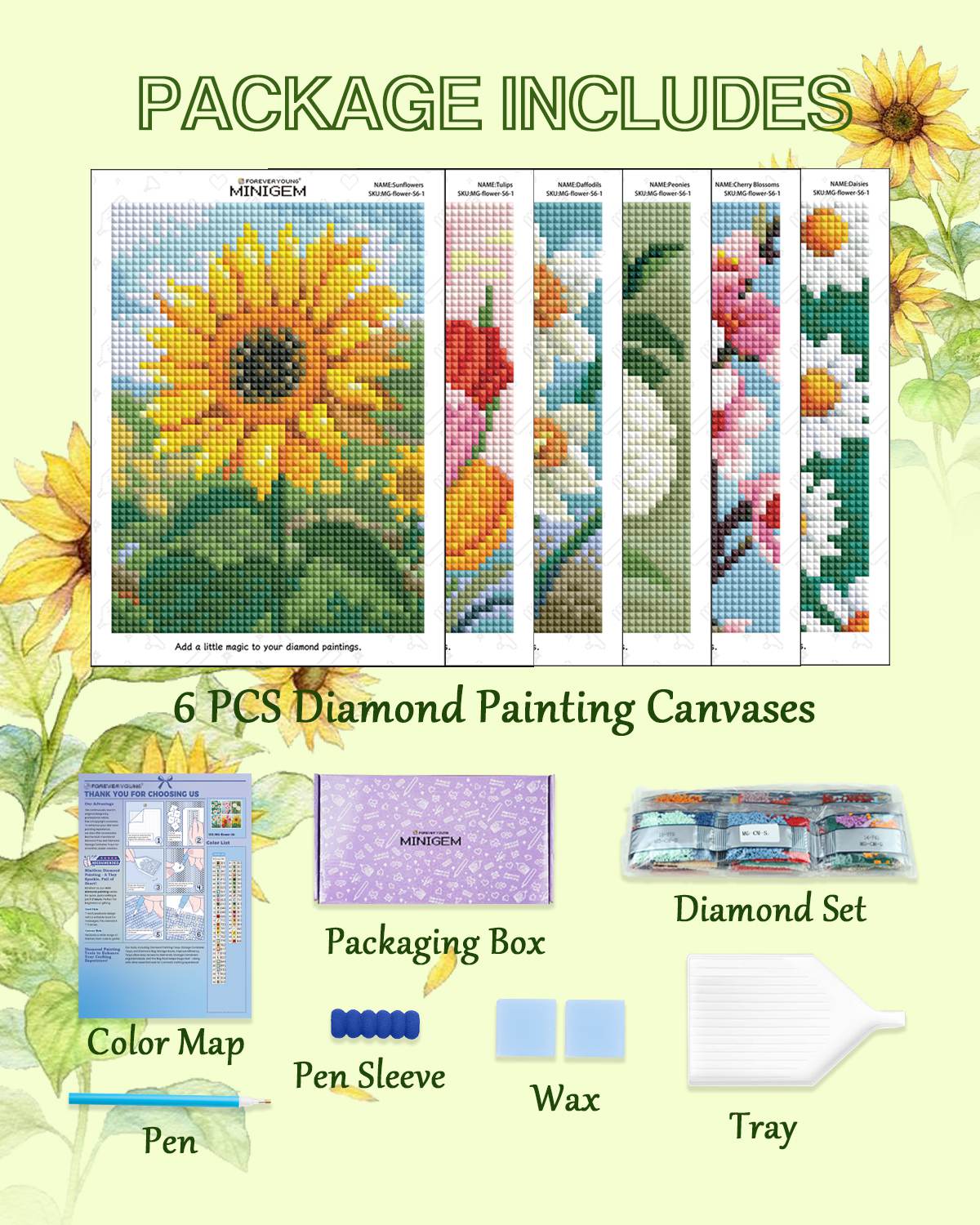 Minigem® : Blooming Flowers - Forever Young®️ DIY -