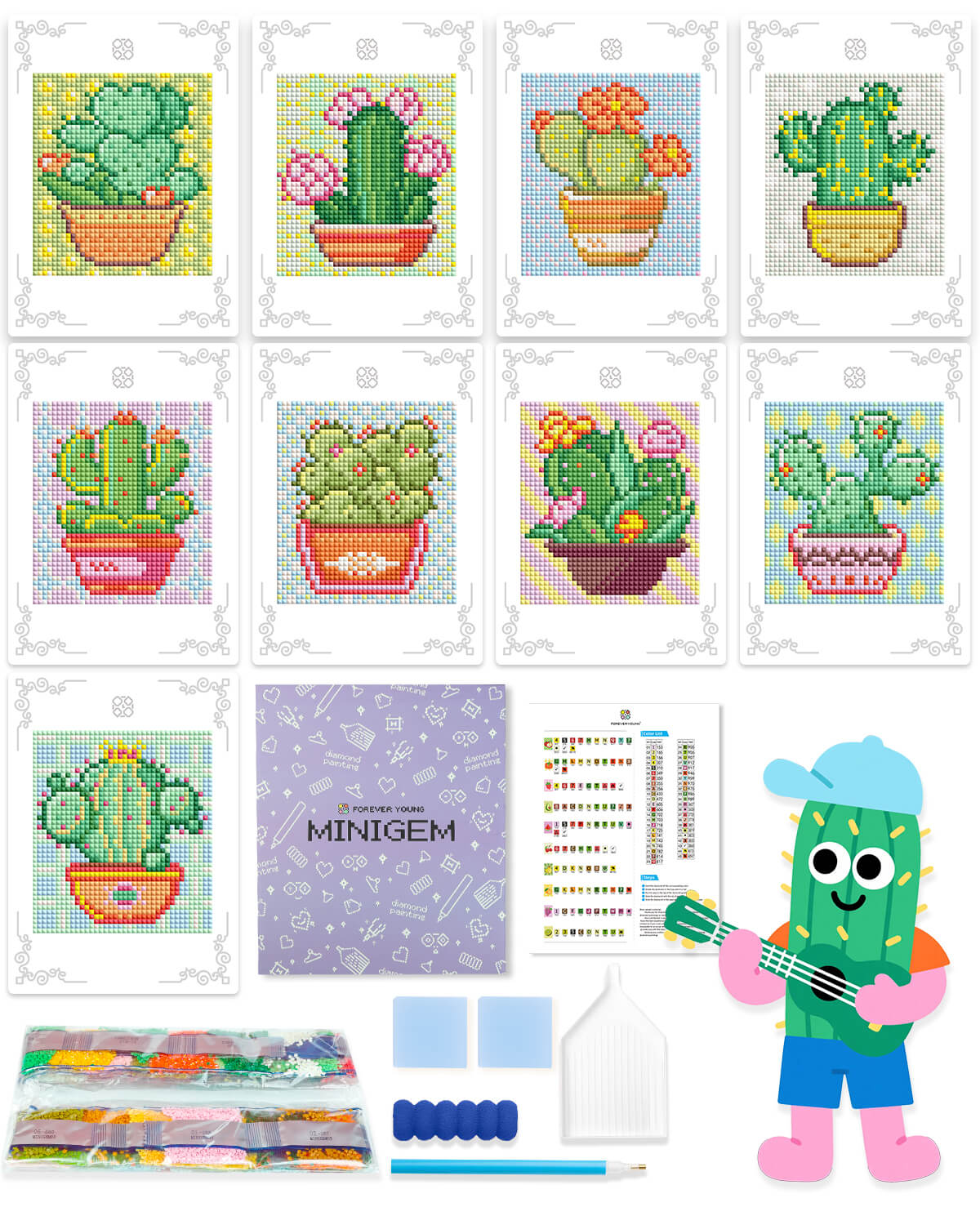 Minigem® : Cactus - Forever Young®️ DIY -