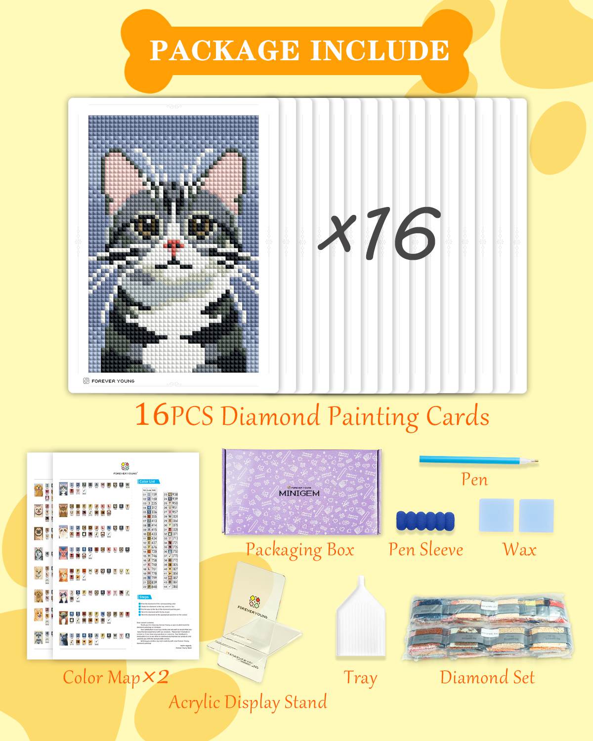 Minigem® : Cat & Dog - Forever Young®️ DIY -