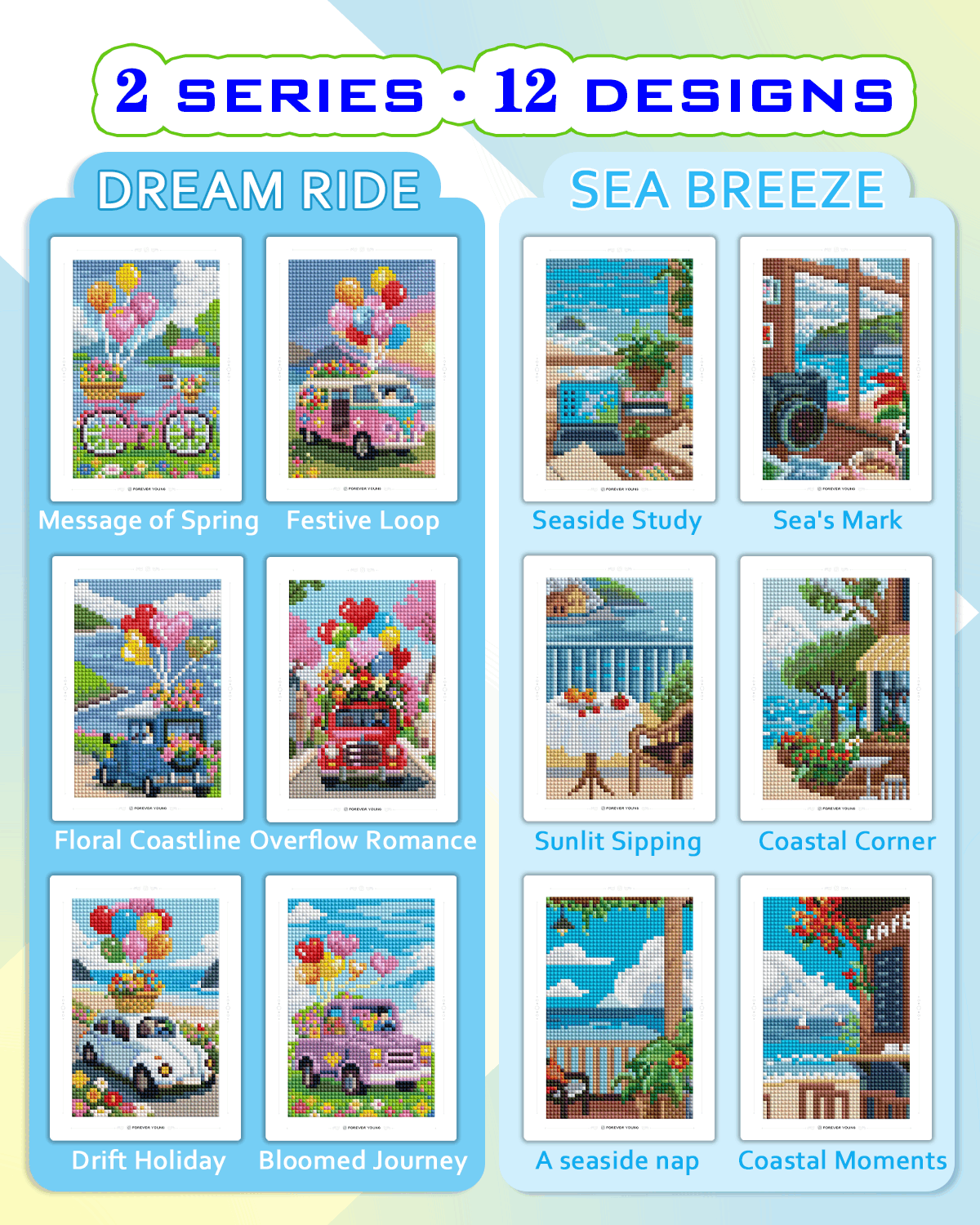 Minigem® :Coastal & Balloon Journey - Forever Young®️ DIY -