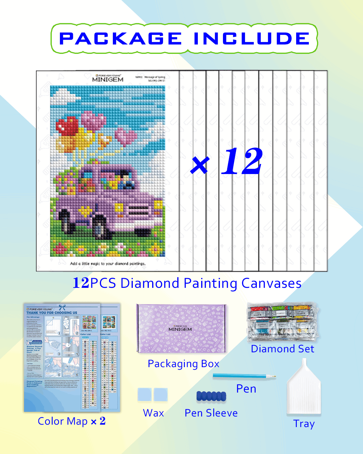 Minigem® :Coastal & Balloon Journey - Forever Young®️ DIY -