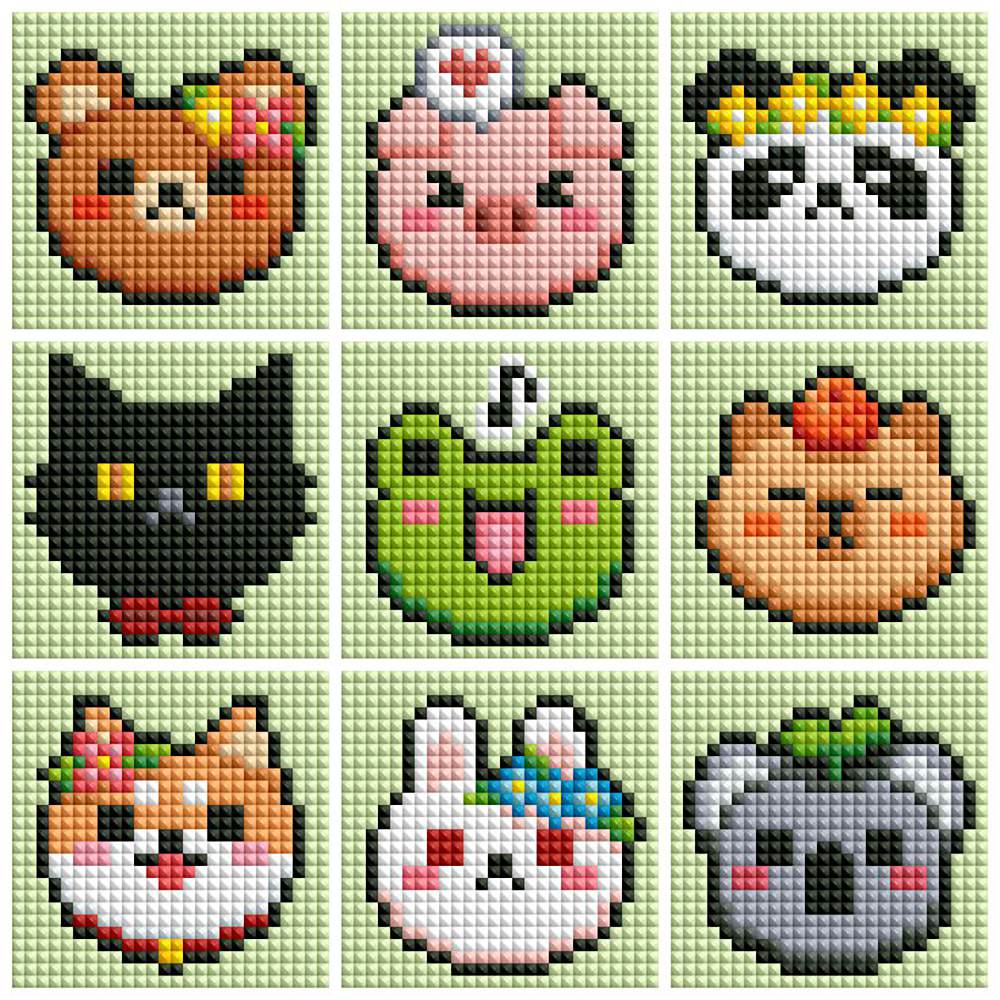 Minigem® :Cute Spring Animal Heads - Forever Young®️ DIY -
