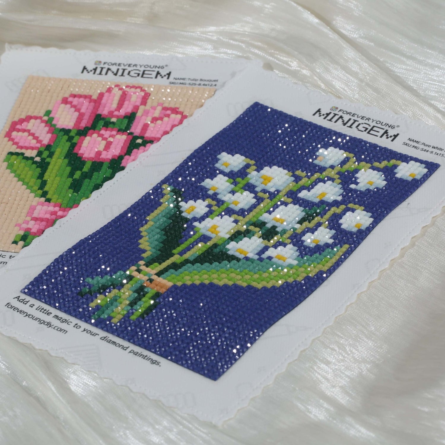 Minigem® :Pure White Lily - Forever Young®️ DIY -