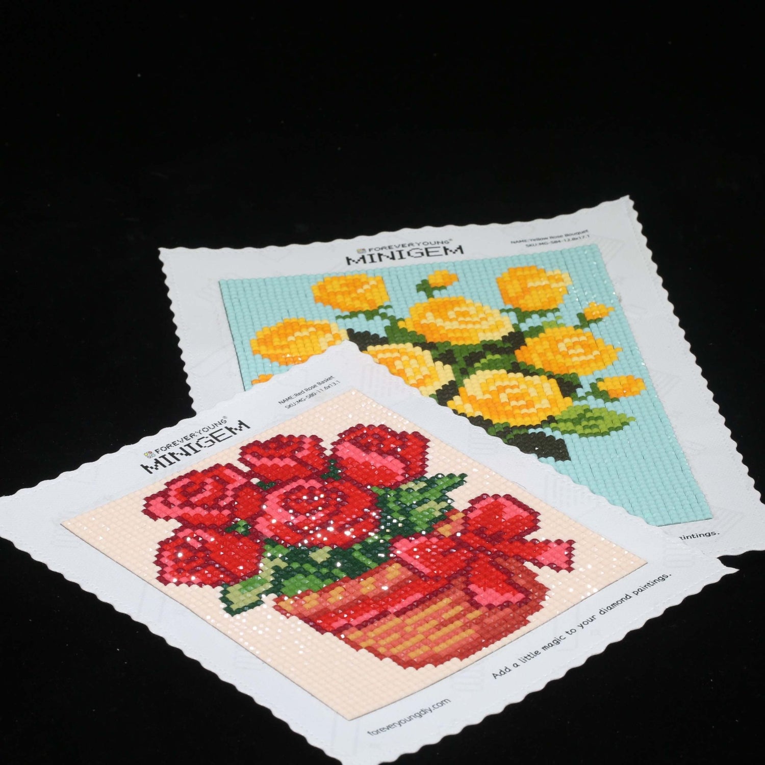 Minigem® :Red Rose Basket - Forever Young®️ DIY -
