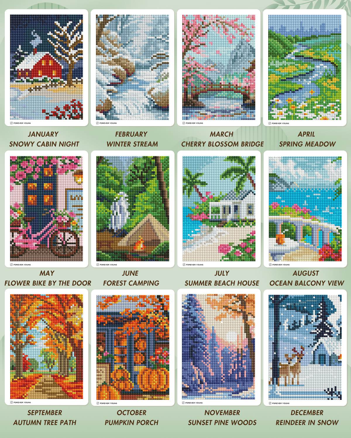 Minigem® : Scenic Month - Forever Young®️ DIY -