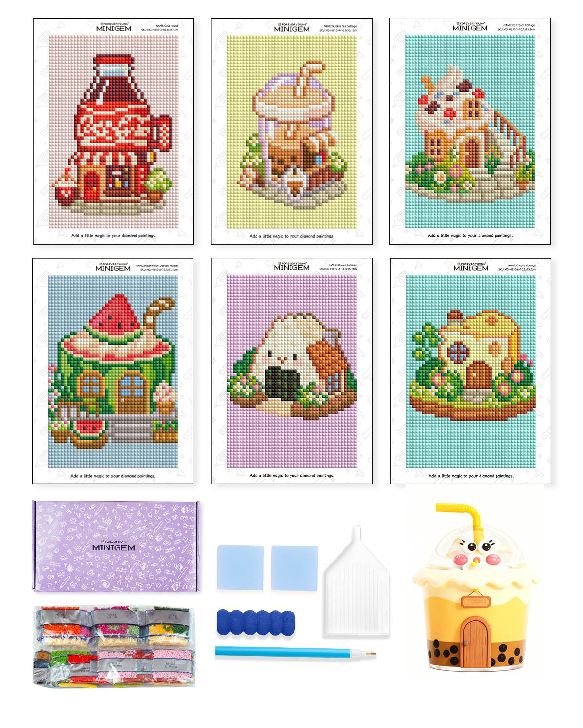 Minigem® :Tea Time Cottage Series - Forever Young®️ DIY -