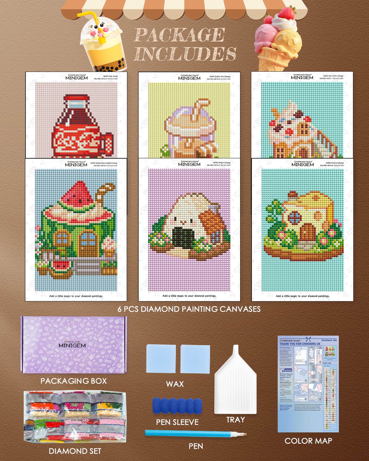 Minigem® :Tea Time Cottage Series - Forever Young®️ DIY -