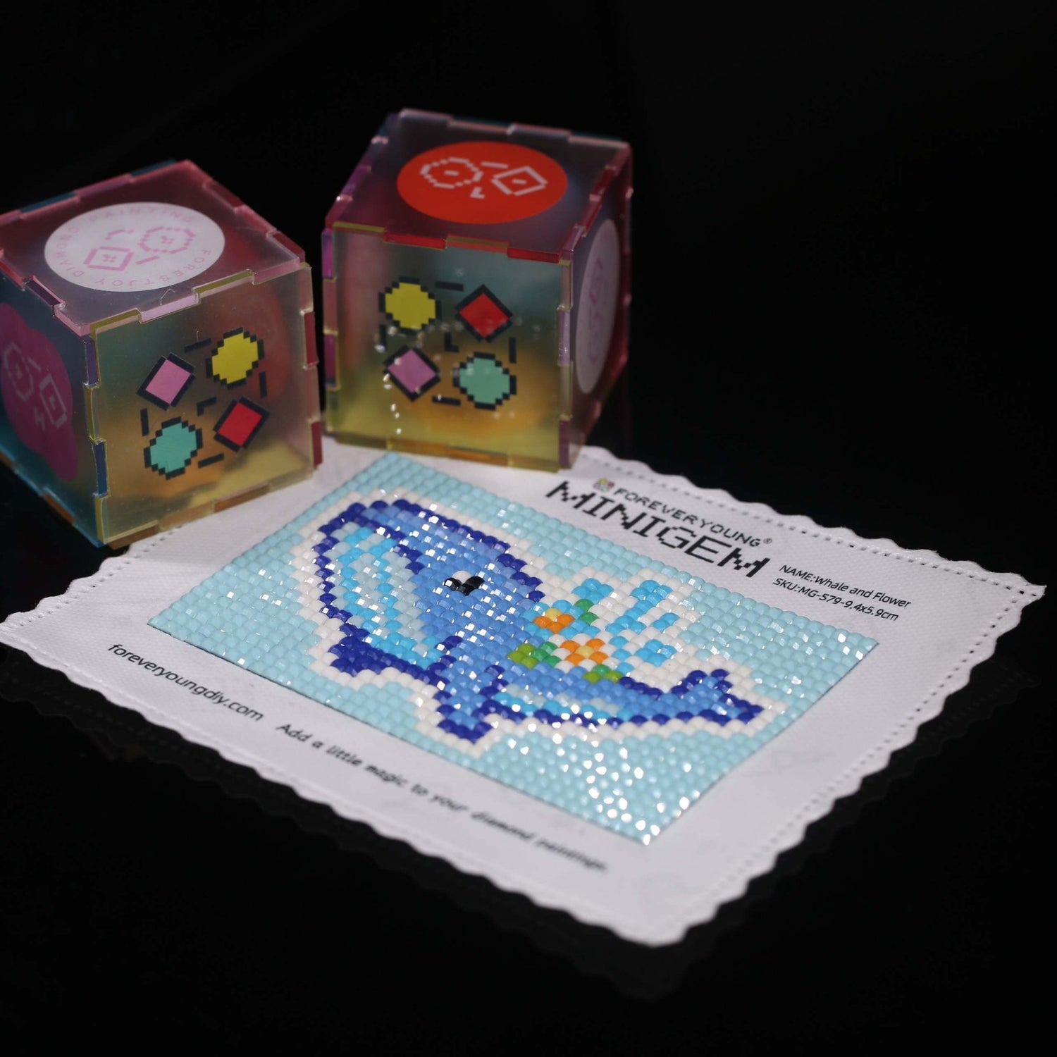 Minigem® :Whale and Flower - Forever Young®️ DIY -