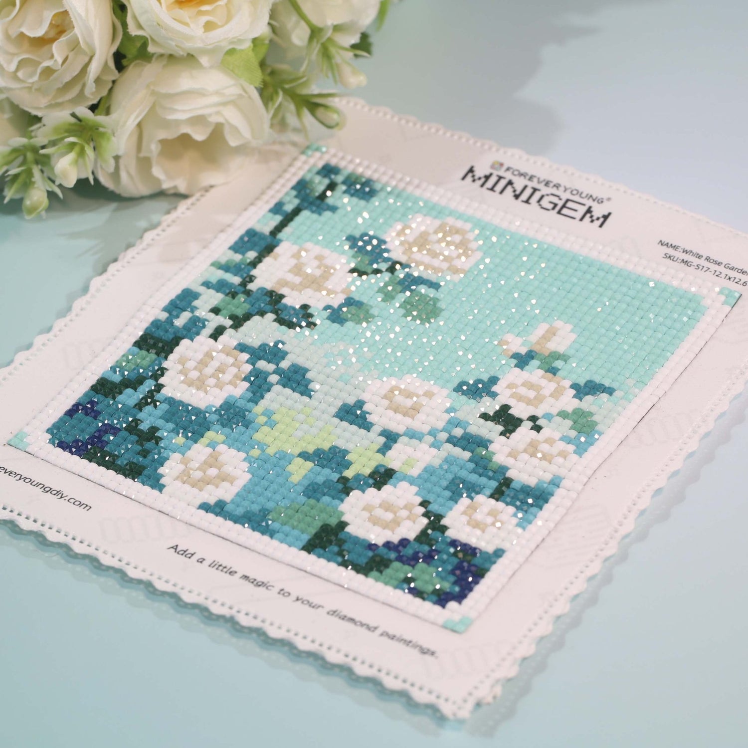 Minigem® :White Rose Garden - Forever Young®️ DIY -