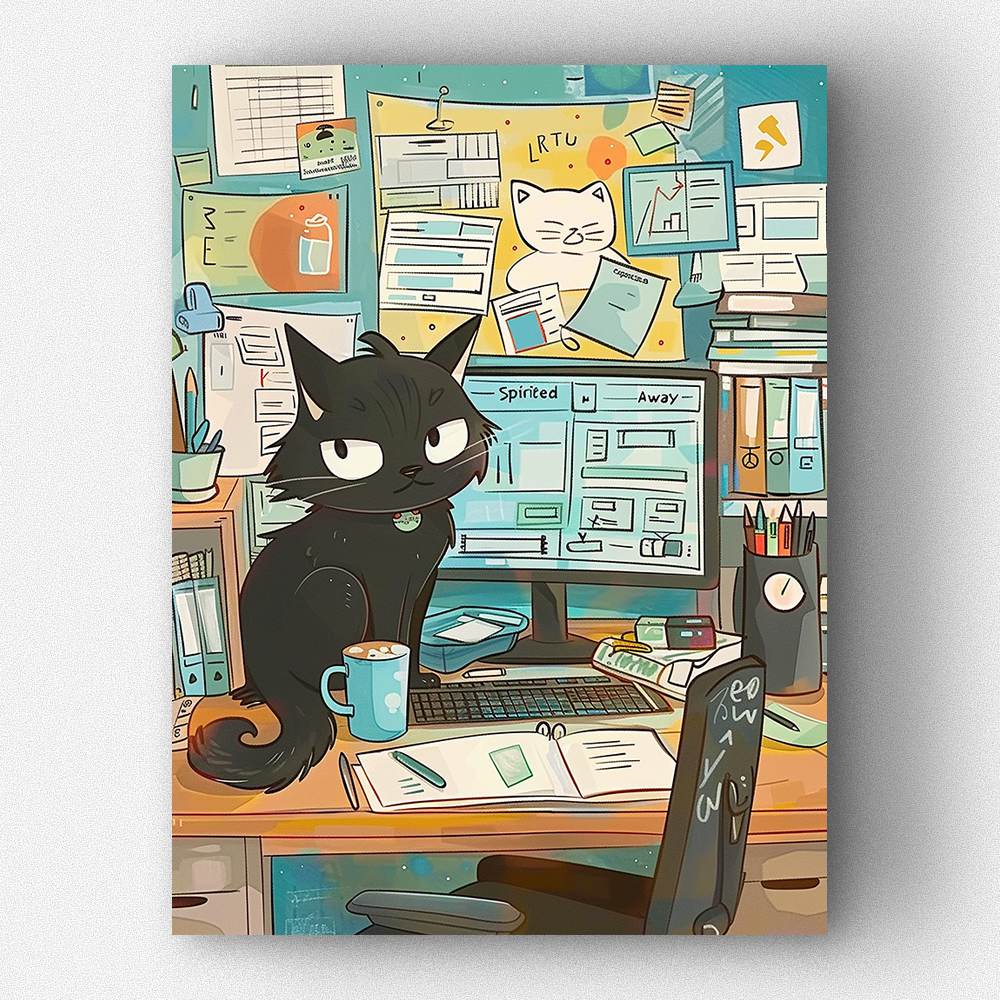 Office Feline - Forever Young®️ DIY -