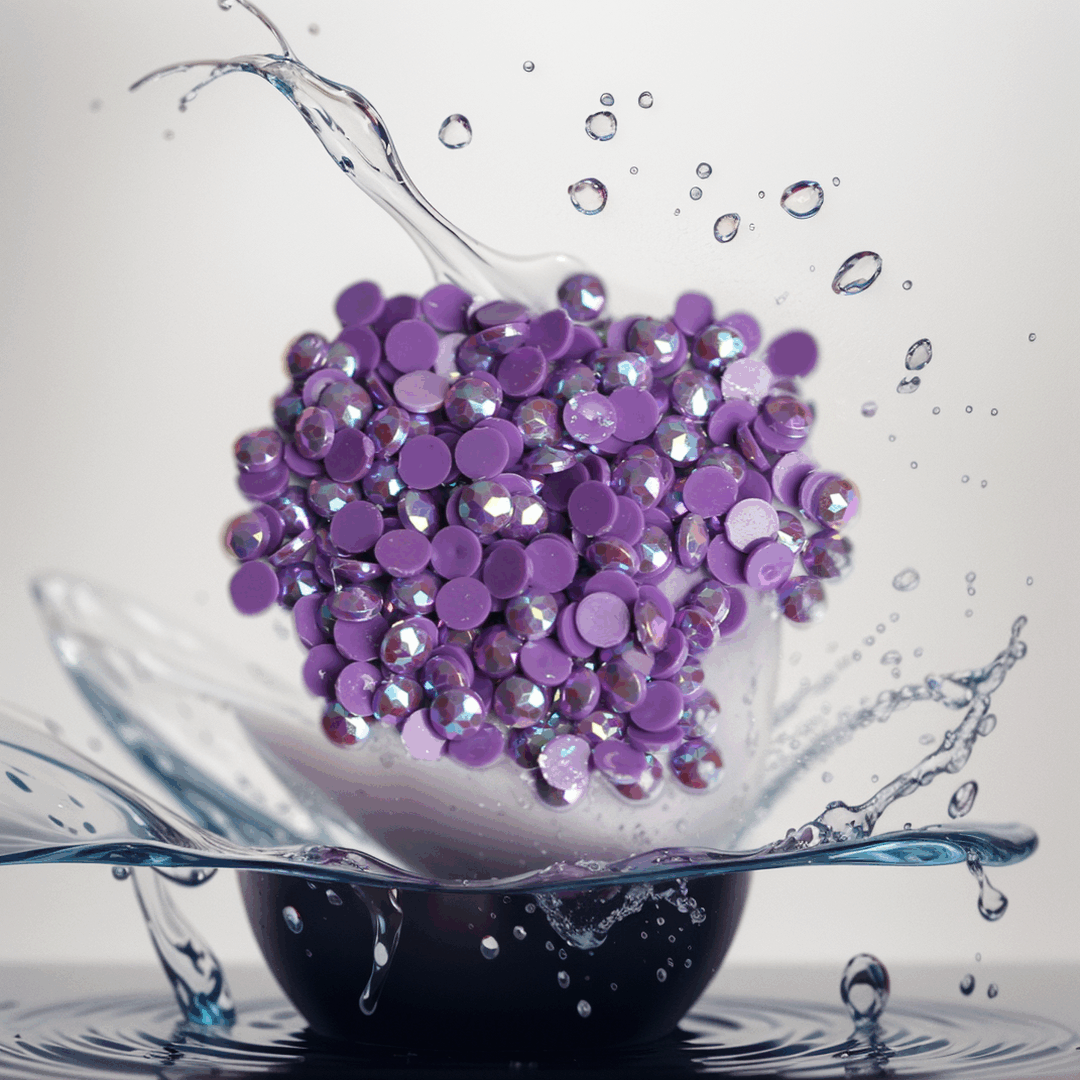 Runde AB-Perlen, 1 Beutel (2000 Stück), einfarbig