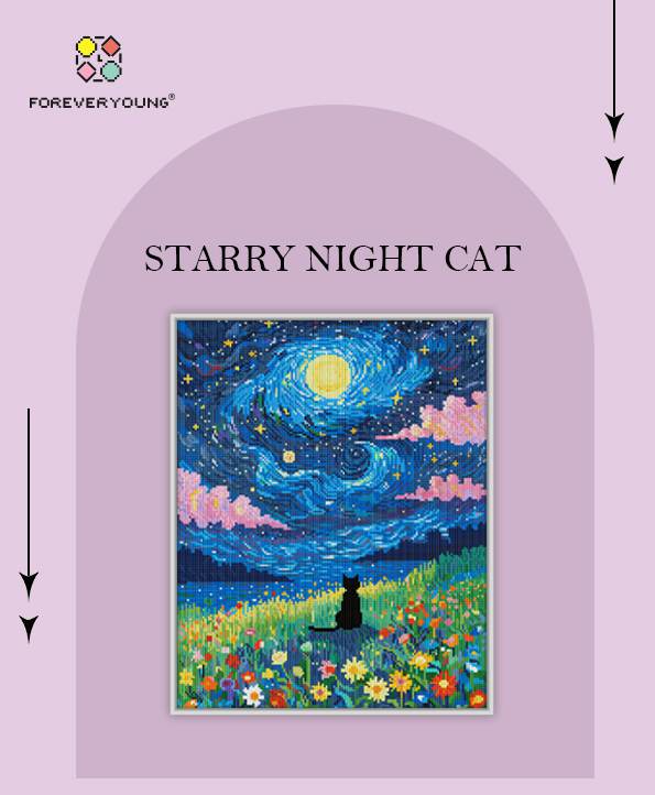 Starry Night Cat - Forever Young®️ DIY -