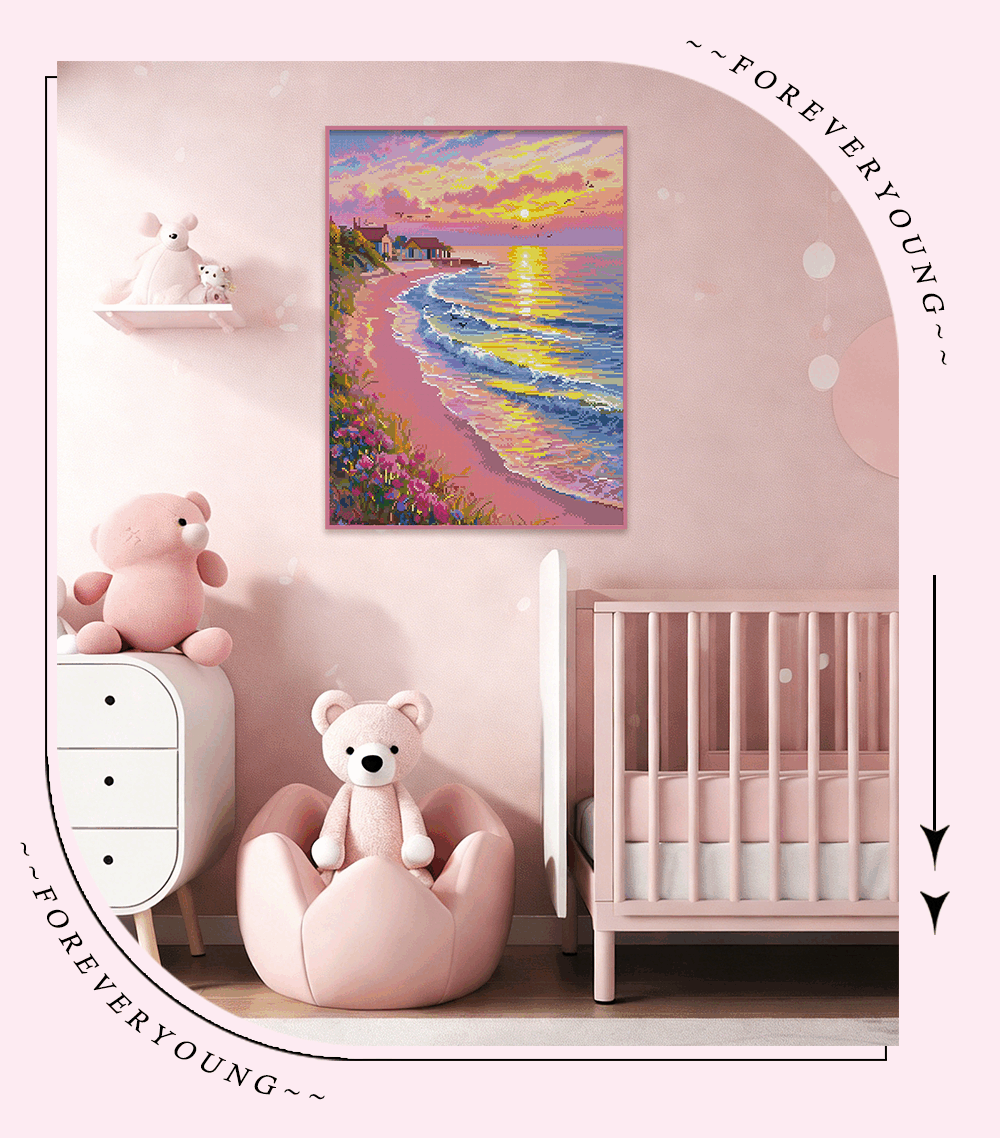 Sunset Pink Beach - Forever Young®️ DIY -