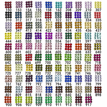 Round Crystal Rhinestones 1 Bag(2000pcs) Color No.150-917