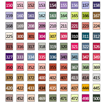 Square DMC Beads 1 Bag (2000pcs) Color No.150-500