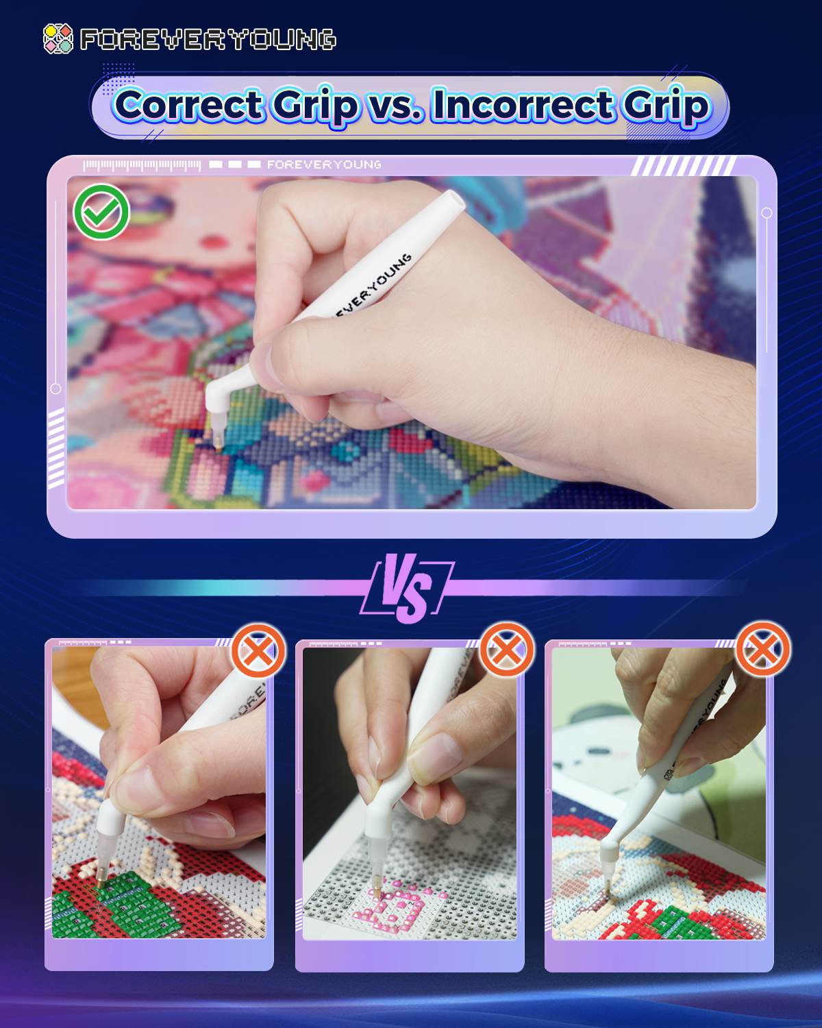 Foreveryoung Ergonomic Diamond Painting Pen