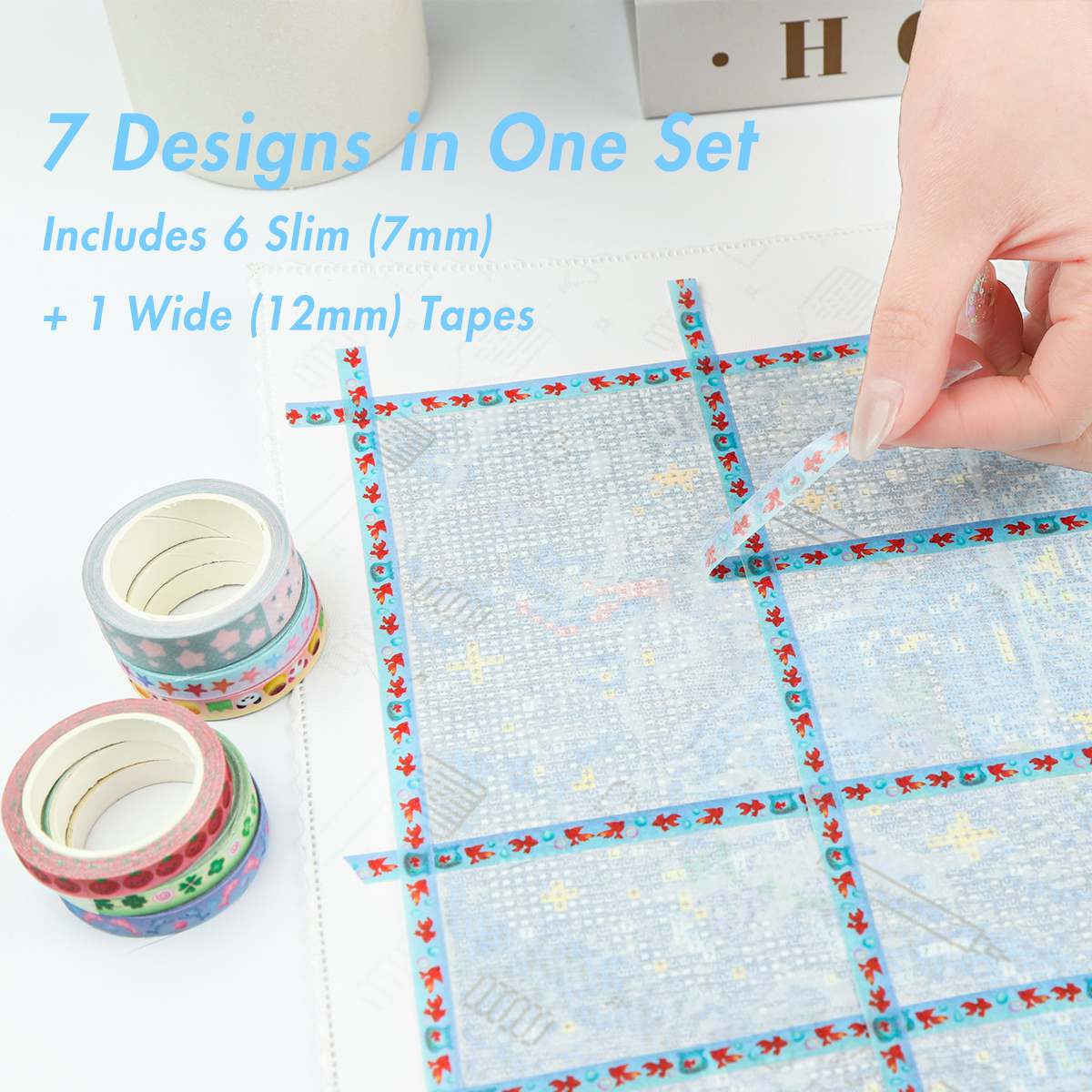 Diamond Painting Tape Set (7 Rolls)