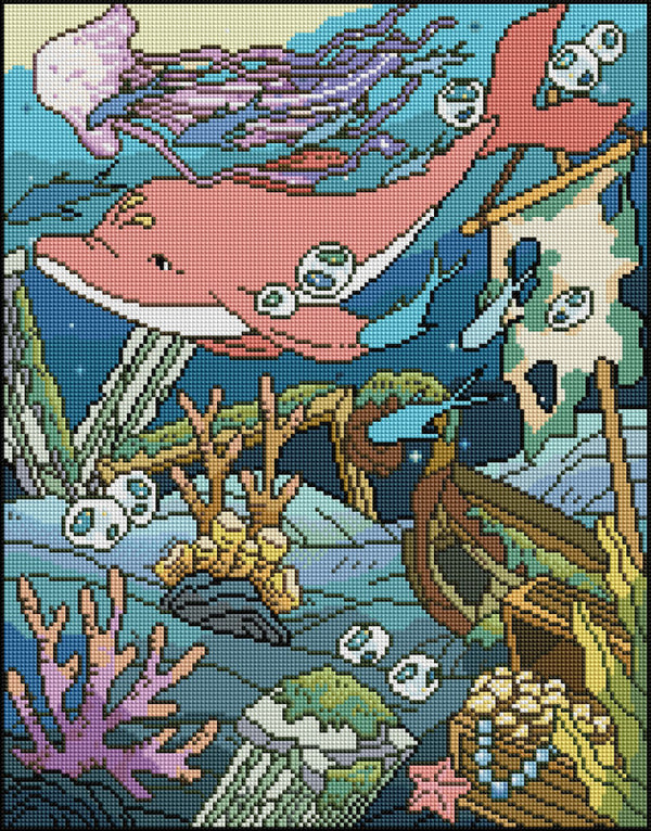Illusion Water Apartment Giant Diamond Painting - Section 05