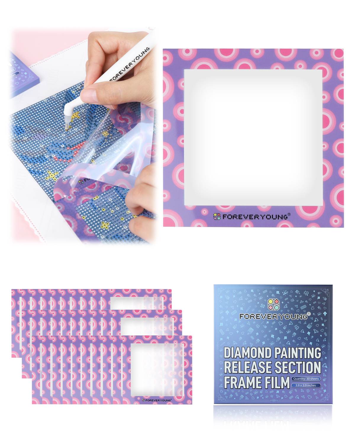 Perles rondes à paillettes, 20 couleurs, pour peinture diamant 