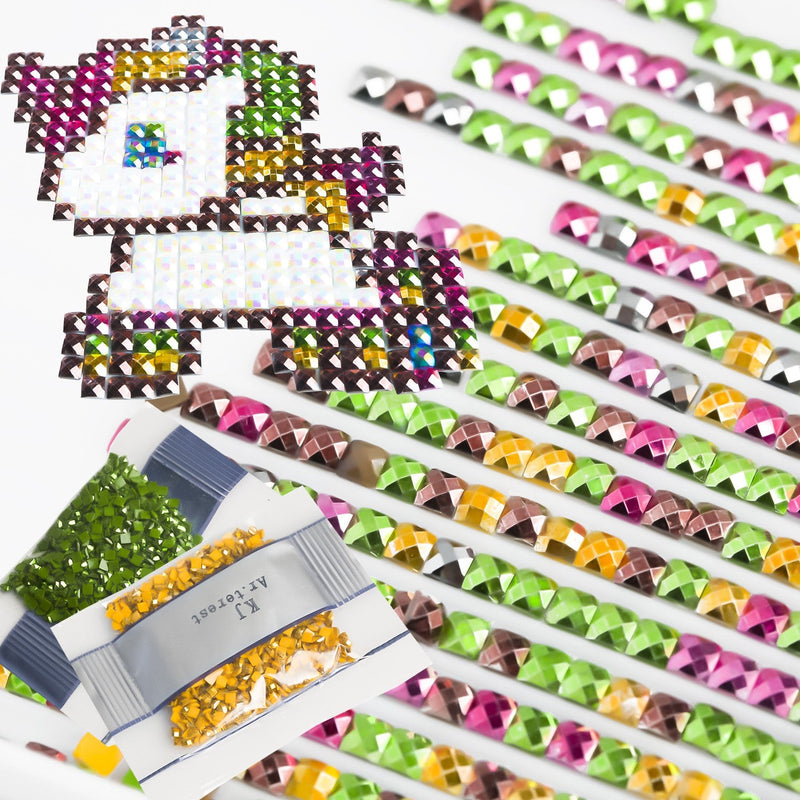 10 Colors Metallics Diamonds, 10000 pcs