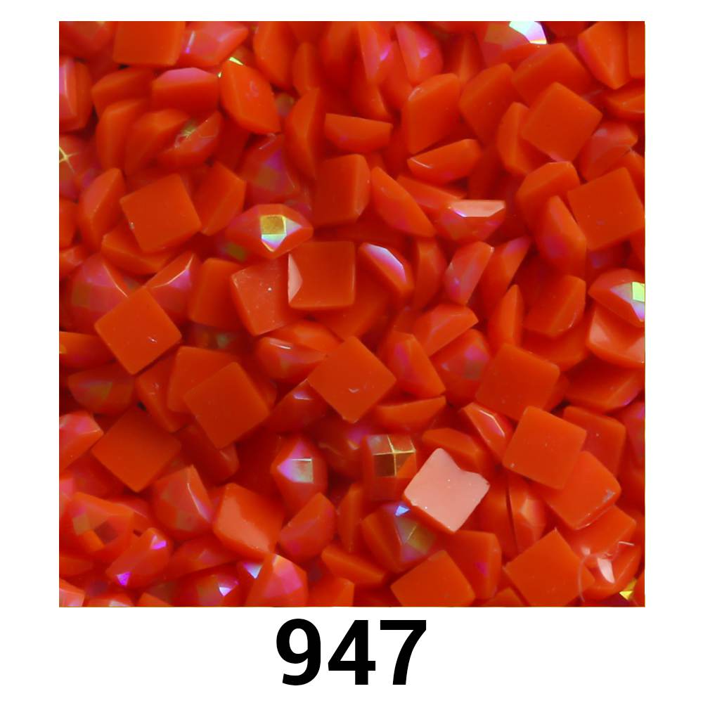 Quadratische AB-Perlen, 1 Beutel (2000 Stück), einfarbig