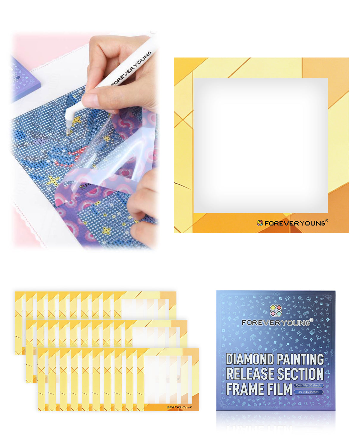 Perles rondes à paillettes, 20 couleurs, pour peinture diamant 