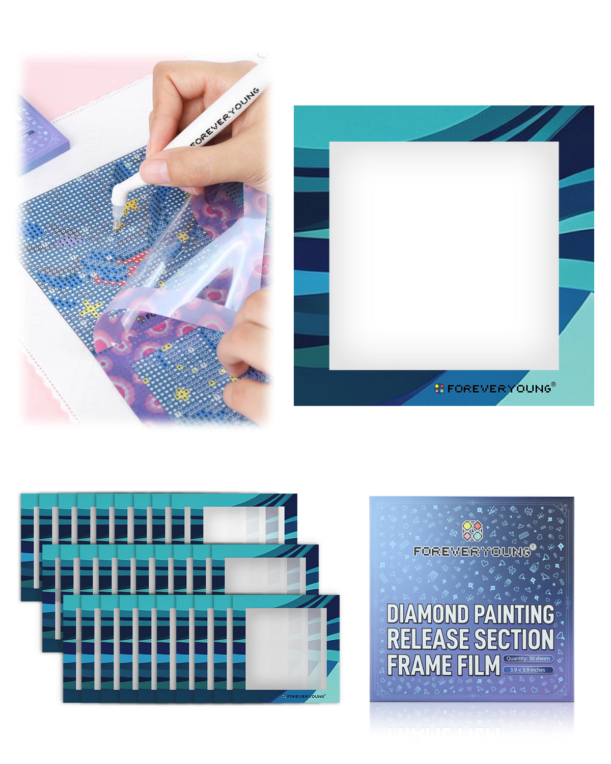 Perles rondes à paillettes, 20 couleurs, pour peinture diamant 