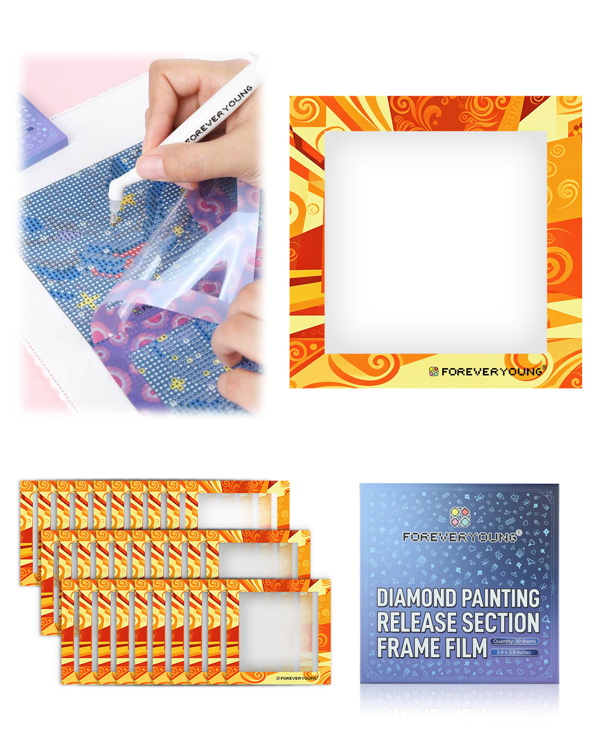 Perles rondes à paillettes, 20 couleurs, pour peinture diamant 