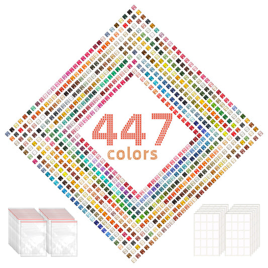 447 Farben Quadratische DMC Perlen Alle Farben Bündel 