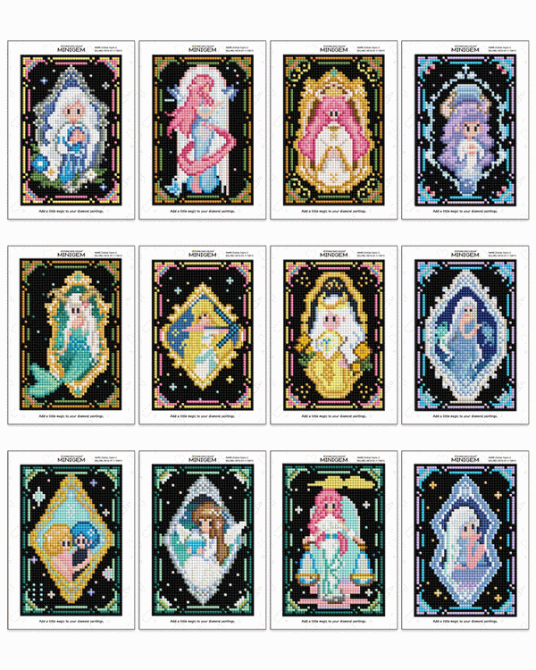 MiniGem® Celestial Collection: Magical Diamond Painting 12PCS DIY Kit