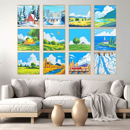 Ländlicher Sonnenuntergangszauber 