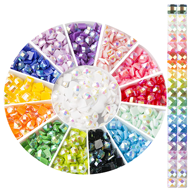 20 Colors AB Diamond Painting Beads, 4000pcs