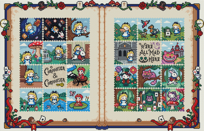 Wonderland Cat Adventures – Storybook Diamond Painting Kit