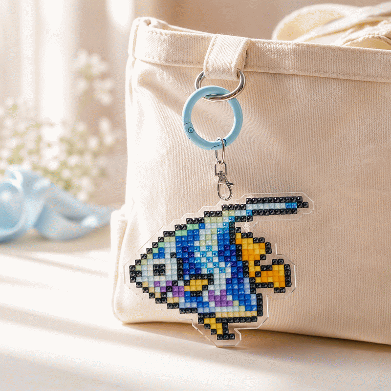 Lumigem Mini Fish Diamond Painting Kit | Cute Pixel Ocean DIY Diamond Art