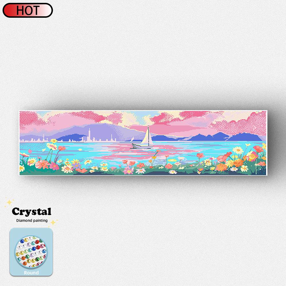 Seaside scenery-Crystal Diamond Painting