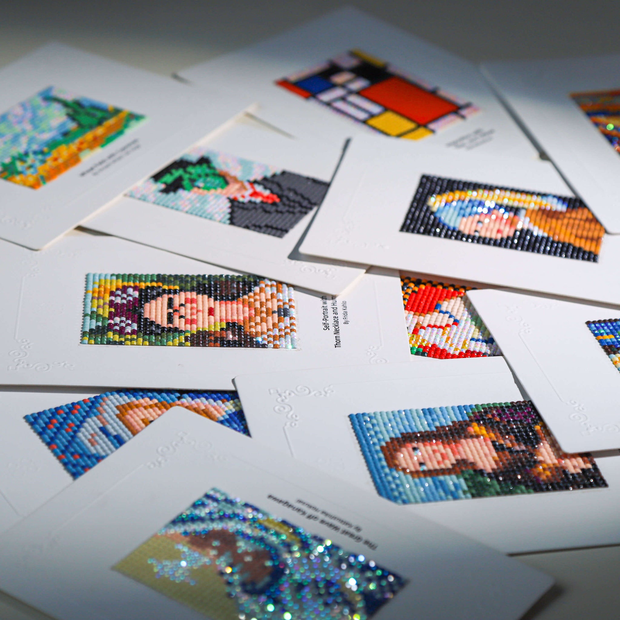 Minigem™ Diamond Painting Postcard - Artist Series: Sparkling with AB and Resin Square Drills in a Compact Size