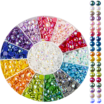 20 Colors AB Diamond Painting Beads, 4000pcs