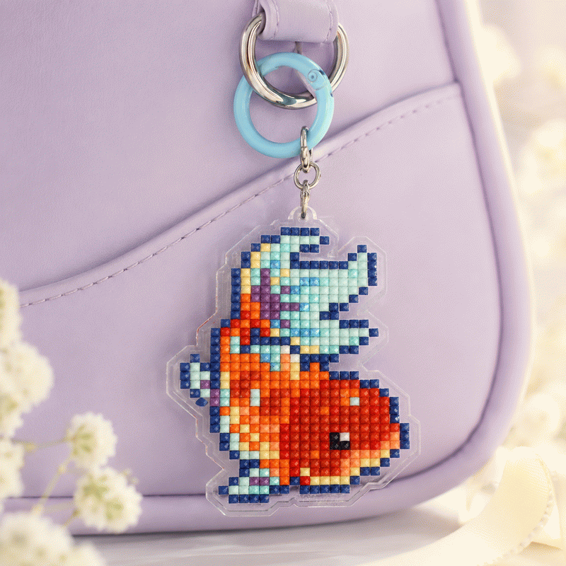 Lumigem Mini Koi Fish Diamond Art Keychain Set