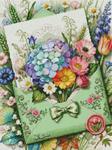 Envelope Flower Bouquet 5D Diamond Painting Kit