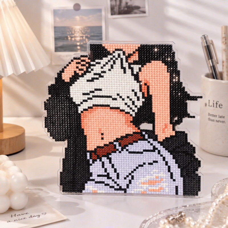 Lumigem Kawaii Pixel Character Diamond Painting Kit