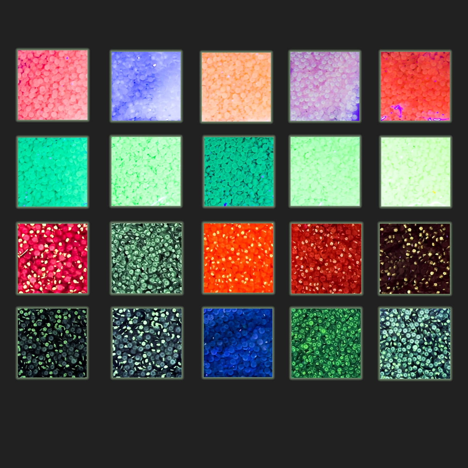 Runde, im Dunkeln leuchtende Perlen, 1 Beutel (2000 Stück), einfarbig