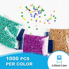 20 Colors 20000PCS Square Sugar Dust Beads for Diamond Painting - Forever Young®️ DIY - 