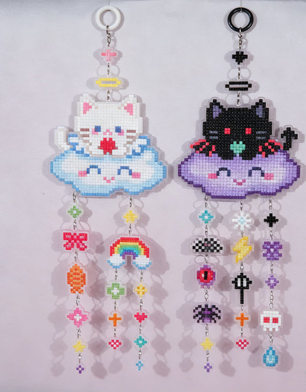 Lumigem Cloud Kittens Diamond Art Hanging Kits for Adults
