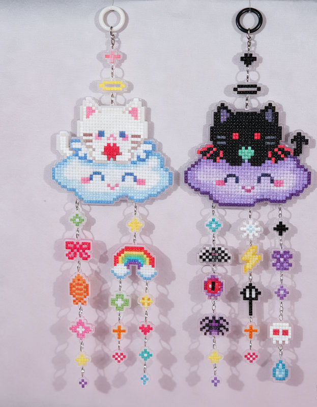 Lumigem Cloud Kittens Diamond Art Hanging Kits for Adults