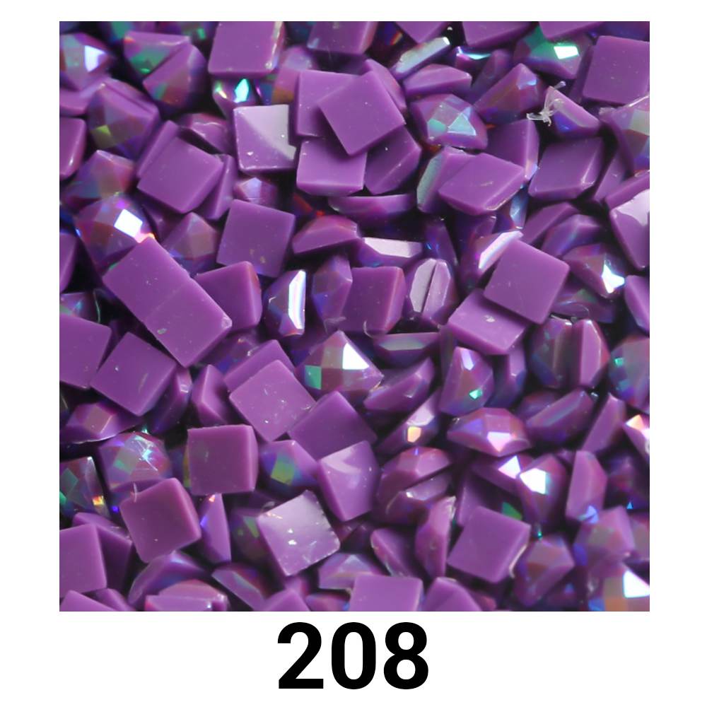 Quadratische AB-Perlen, 1 Beutel (2000 Stück), einfarbig