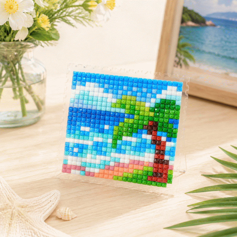 Lumigem 4pcs Mini Square Diamond Painting Set – Four Seasons Landscape Collection