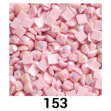 Quadratische AB-Perlen, 1 Beutel (2000 Stück), einfarbig